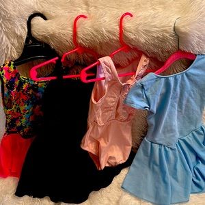 Leotard ballet/dance Lot. Sizes 6/7-6x/7. Motion wear, Mirella, and Moret